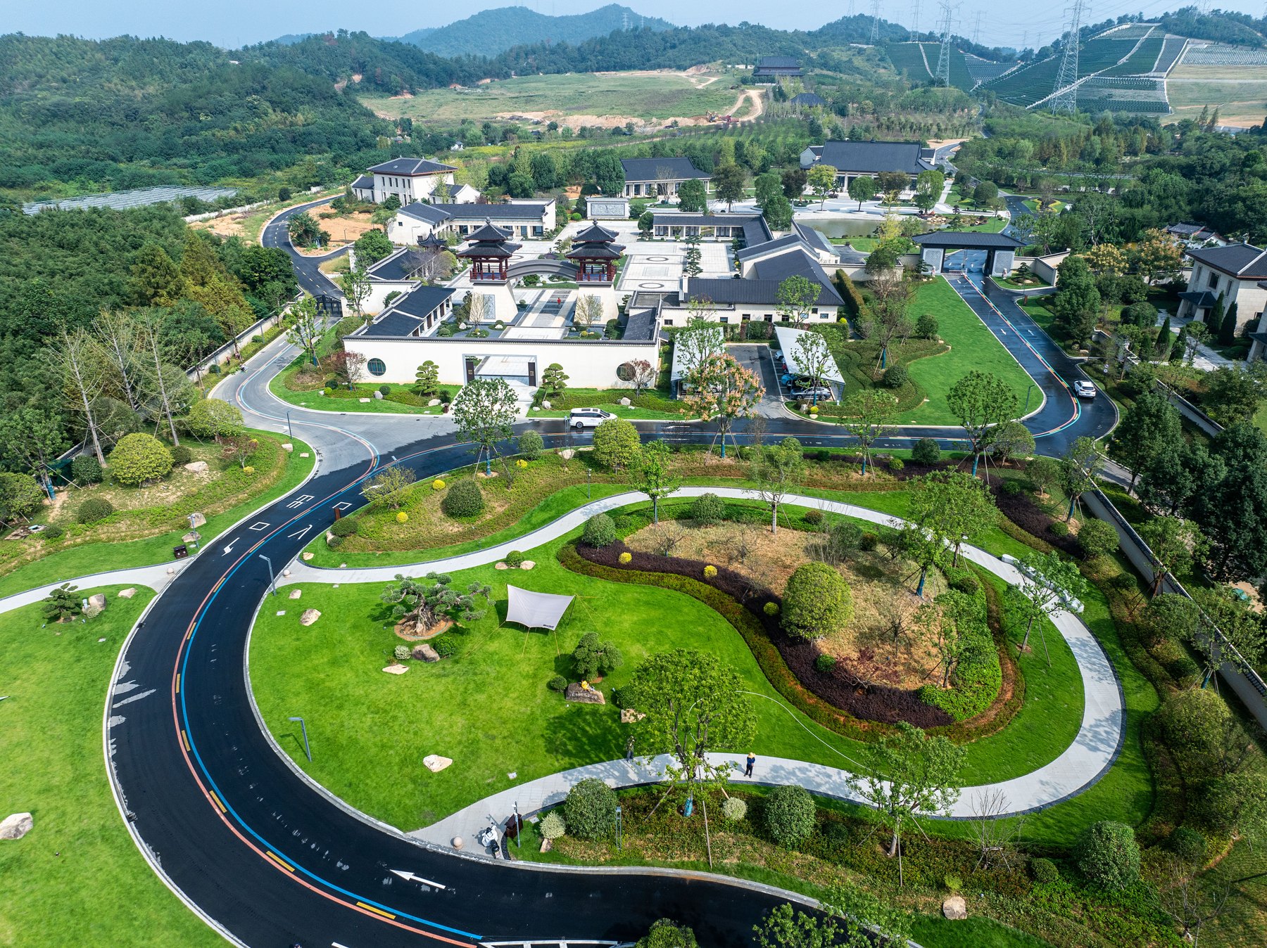 莫干山桃花源园区航拍实景